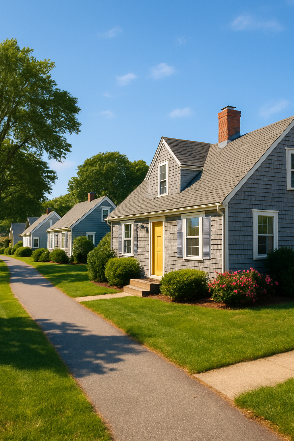 Southeastern Massachusetts neighborhood - Cape Cod homes