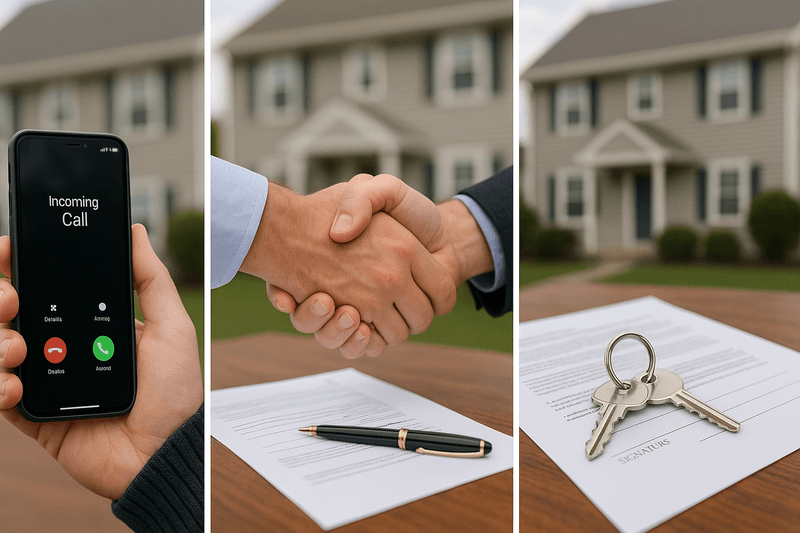 Three step home selling process